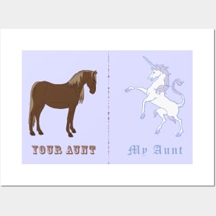 My Aunt is a Unicorn Posters and Art